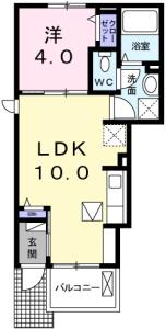 クラール南矢三 A 101【間取図】 999999 (101.103.jpg)