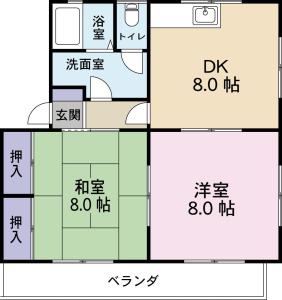 アンソレイエ五番館　Ⅱ棟 101【間取図】 999999 (メゾニティKUWAHARA A101 B101・201.jpg)