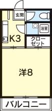 [賃貸物件]�サンハイツ住吉�詳細情報-間取り
