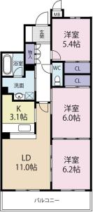 メゾン・ド・ハーレータワーズ 402【間取図】 999999 (メゾン・ド・ハーレータワーズ_B_2号室並び.jpg)