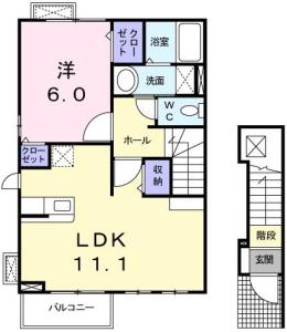 プレ ブリッジ シェトワ Ⅲ 201【間取図】 999999 (ma.jpg)