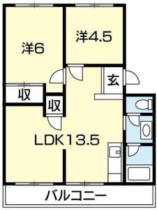 金沢マンション 101【間取図】 999999 (金沢マンション.JPG)
