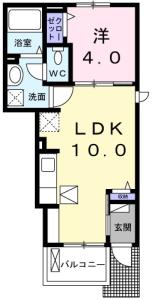 エスペランス　α　Ⅱ 105【間取図】 999999 (023603402-01040-M.jpg)