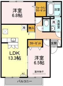 セジュール マホロ A棟 103【間取図】 999999 (103.jpg)