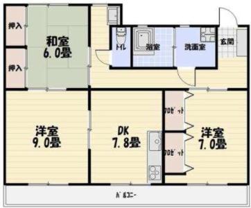 葵ハイツ冨永 702【間取図】 999999 (葵ハイツ冨永（７０１）.jpg)