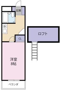 アーバンコートかちどき橋 401【間取図】 999999 (アーバンコートかちどき橋A'ロフト.jpg)