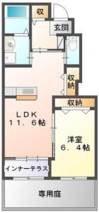 ストーク西発A 103【間取図】 999999 (M1537695642755.jpg)