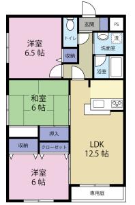 エクシード山城 30B【間取図】 999999 (エクシード山城　3LDK.jpg)