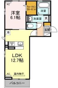 アイリス 303【間取図】 999999 (203_303.jpg)