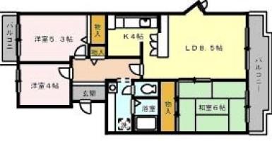 グレースソシア 201【間取図】 999999 (ba.jpg)