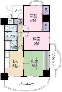 レジデンス福島 905【間取図】 999999 (レジデンス福島（Dタイプ）.jpg)