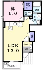 サザンコート B 101【間取図】 999999 (101.jpg)