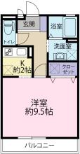 [賃貸物件]�フローリッシュA棟�詳細情報-間取り
