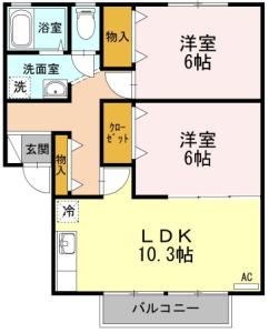 サニークレスト B棟 202【間取図】 999999 (202.jpg)