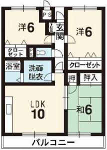 セントラルコート沖浜 203【間取図】 999999 (セントラルコート沖浜_カラー.jpg)