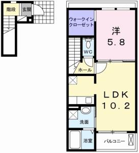ボヌール B 203【間取図】 999999 (203.jpg)