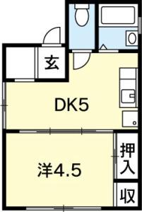 八千代マンション 402【間取図】  (八千代マンション_2.jpg)