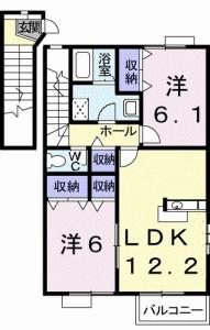 デュエル ミサキⅢ A 201【間取図】 999999 (A201.jpg)