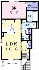 マーヴェラス　Ｆ 101【間取図】 999999 (101.jpg)