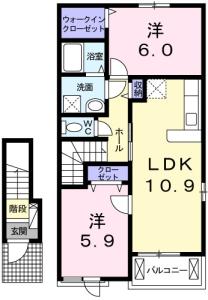 サニーサイドUP Ⅱ 202【間取図】 999999 (202.jpg)