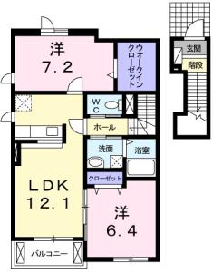サンヴィラージュ B 205【間取図】 999999 (205.jpg)