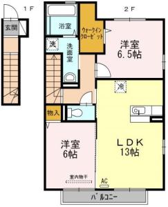 ホワイト　バード　B棟 201【間取図】 999999 (201.jpg)