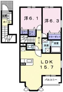 エテルノ　Ｃ 201【間取図】 999999 (201.jpg)