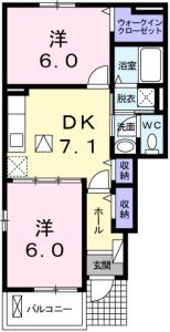 カーサ・フェリーチェ 101【間取図】 999999 (101.jpg)