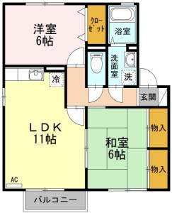 プラザ・ルミエール弐番館 B棟 102【間取図】 999999 (MA-401001144-002-0B102-01_M.jpg)