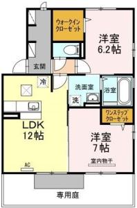 パルクセゾン Ⅱ棟 101【間取図】 999999 (101.jpg)