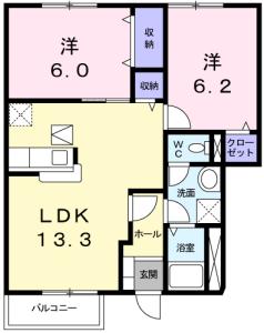 ハッピースクエアーⅠ 102【間取図】 999999 (102.jpg)
