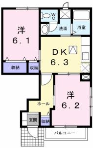ベルメゾン　ハラダＢ 103【間取図】 999999 (103.jpg)