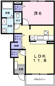 アプリコット・サン　B 102【間取図】 999999 (102.jpg)