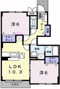 ポート・レーゼ　Ｃ 103【間取図】 999999 (103.jpg)
