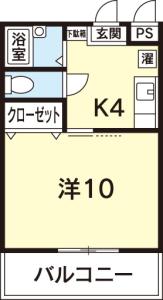 三成ビル 303【間取図】 999999 (三成ビル(DK→K).jpg)
