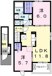 アルカーサⅡ 205【間取図】 999999 (205.jpg)
