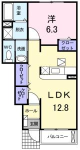 アンジェリカ　Ｂ 102【間取図】 999999 (102.jpg)