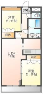 ルミナスハイム羽浦Ⅲ 203【間取図】 999999 (203.jpg)