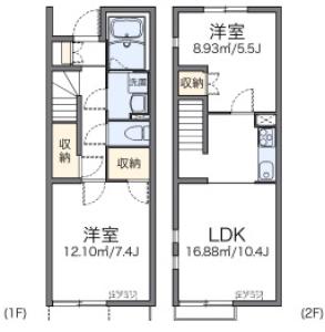レオネクスト住吉Ｂ 110【間取図】 999999 (B101.jpg)