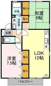 フローラリア田中 B棟 201【間取図】 999999 (201.jpg)