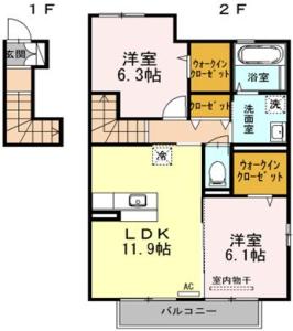 コンフォーティアM 201【間取図】 020101 (madori.jpg)