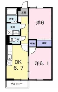 メイプレーヌⅠ 201【間取図】 999999 (間取り図.jpg)