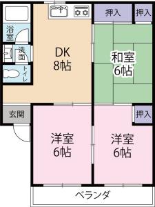 コーポ鴨島 305【間取図】 999999 (コーポ鴨島305号.jpg)