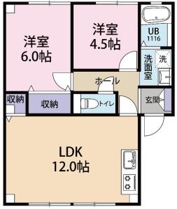 カーサ ソーレ B103【間取図】 999999 (3-1.jpg)