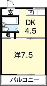 メゾン祥瑞 206【間取図】 999999 (メゾン祥瑞(左右反転).jpg)