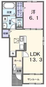 アルーン富岡　A 102【間取図】 999999 (102.jpg)