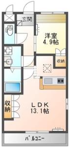 グランチェスタ 101【間取図】 999999 (101.jpg)