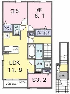 ルーク　Ⅱ 201【間取図】 999999 (201.jpg)