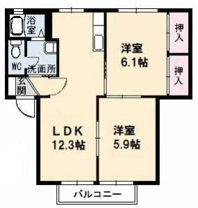 シャーメゾン大原 A棟 105【間取図】 999999 (A105.jpg)