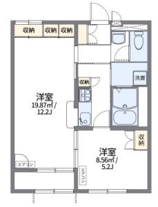 レオパレス勝浦川 207【間取図】 999999 (間取り.jpg)